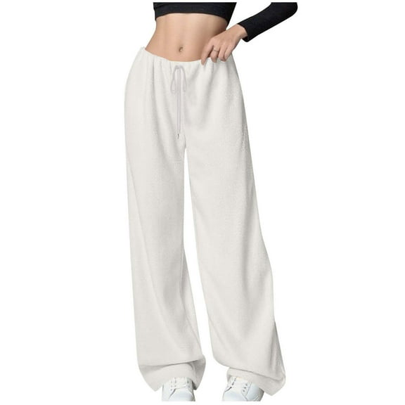 yievot Womens Winter Plush Pajama Pants Soft Warm Fuzzy Fleece Lounge Pants Sleepwear Bottoms
