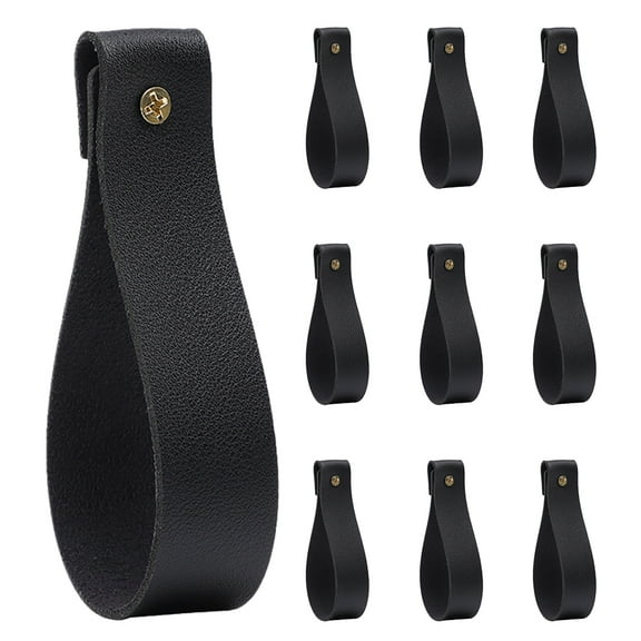 yihongmu 10 Pcs Wall-mountedwith Hanger Gold Curtain Rods Curtains Towel Black