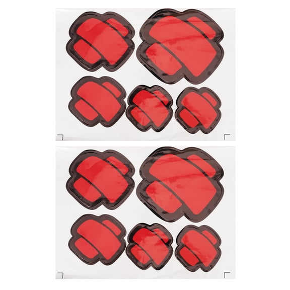 yihongmu 5 Pcs Body Stickers Waterproof Truck Decals Bumper for Cars Red