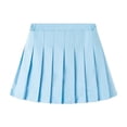 thumbnail image 1 of yillto 2-15 Years Girls Pleated Skirts High Elastic Waist School Uniform Causal Tennis Mini Skirt, 1 of 2