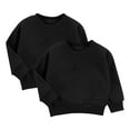 thumbnail image 1 of yillto 2 Pack Kids Cotton Sweatshirts Round Neck Long Sleeve Solid Color Causal Toddler Sweatshirt Tops, 1 of 2