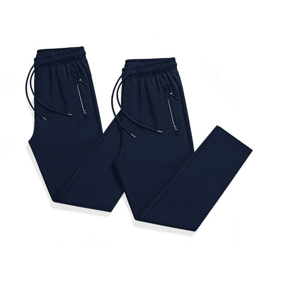yillto 2 Pack Mens Joggers Sweatpants for Men with Zipper Pockets Workout Casual Hiking Activewear Pants