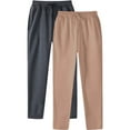 thumbnail image 1 of yillto 2 Pack Sweatpants for Men Trendy Drawstring Elastic Waist Jogger Pants Big and Tall Casual Tapered Pant, 1 of 6