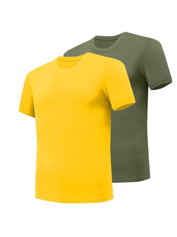 2 Pack Women Cotton Tshirts Basic Plain Short Sleeve Crew Neck Tee Casual Summer Tops Loose Shirts