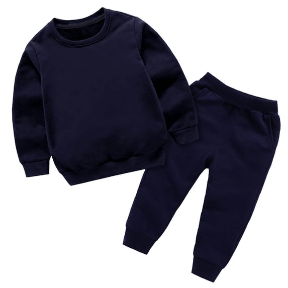 yillto 2 Piece Outfit for Toddler Boys Girls Long Sleeve Sweatshirt Jogger Sweatpants Set Casual Fashion Suit