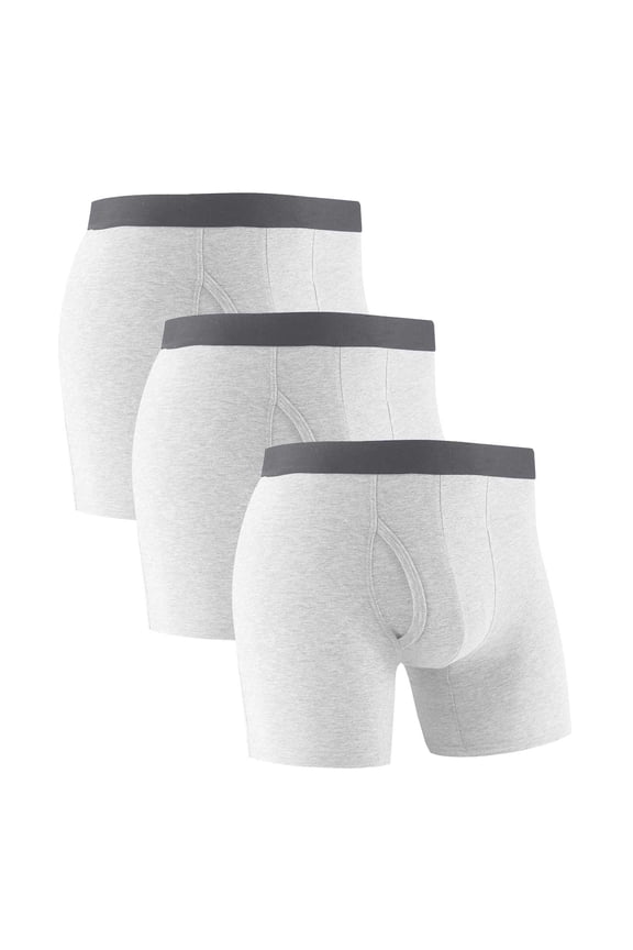 3 Pack Mens Boxers Underwear Cotton Soft Comfy Breathable Briefs Boys Short Underpant