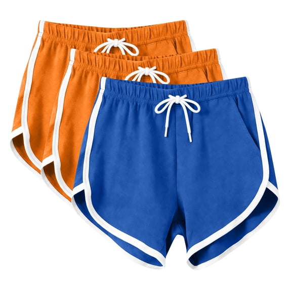 yillto 3 Pack Women Sport Shorts Yoga Running Workout Lounge Shorts Summer Athletic Pant with Pockets