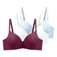 thumbnail image 1 of yillto 3 Pack Womens Plus Size Bras Push up Comfy Supportive Full Coverage Bralettes Breathable Bra, 1 of 2