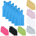 thumbnail image 1 of yillto 5 Pack Kids Tank Racerback Sleeveless Cotton Tops Summer Basic Casual Tee for Boys Girls Gym Tshirts, 1 of 8