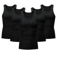 thumbnail image 1 of yillto 5 Pack Mens Muscle Tank Tops Sleeveless Crew Neck Workout Gym Tee Tshirts Summer Causal Tops, 1 of 5
