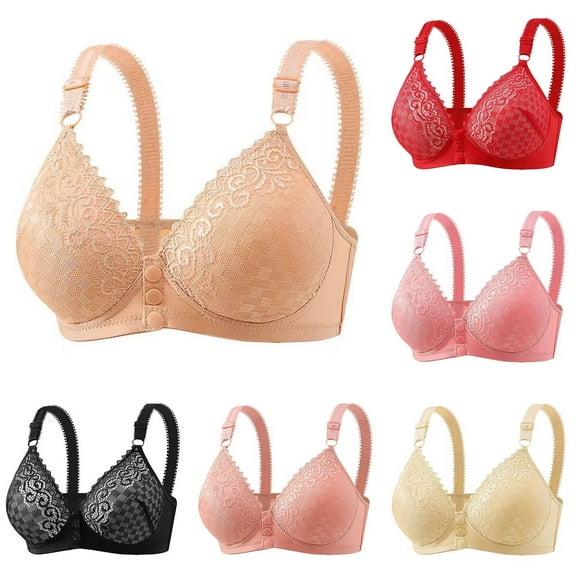 yillto 6 Pack Womens Bralettes Everyday Full Coverage Push up Bra Wireless Comfortable Breathable for Women