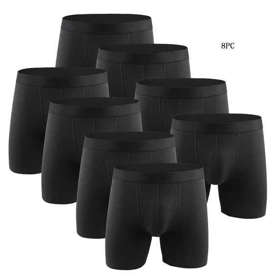 yillto 8 Pack Boxer Underwear for Mens Cotton Soft Comfy Breathable Stretchy Slim Underpant