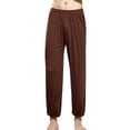 thumbnail image 1 of yillto Big and Tall Pajama Pants for Men Cotton Elastic Waist Tapered Pants Lounge Baggy Comfy Pajama Pants, 1 of 6