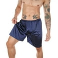thumbnail image 1 of yillto Big and Tall Satin Shorts for Mens Lounge Bottoms Sleepwear Silky Pajamas Elastic Waist Shorts, 1 of 4