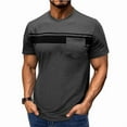 thumbnail image 1 of yillto Big and Tall Shirts for Men Crew Neck Short Sleeve Summer T Shirts Casual Pocket Tee M-4XL, 1 of 6