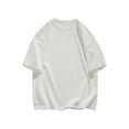 thumbnail image 1 of yillto Big and Tall Shirts for Mens Oversized Baggy Short Sleeve Round Neck Solid Color Causal Tshirts, 1 of 5