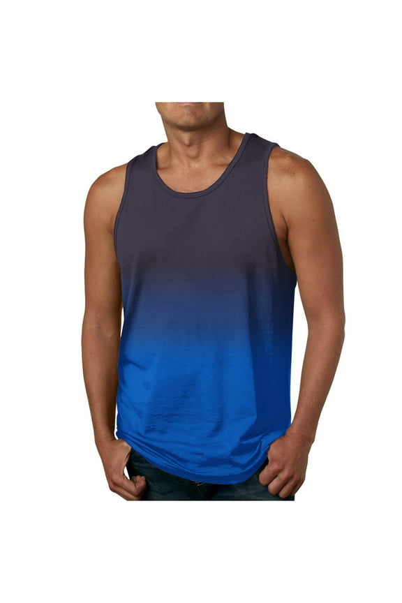 Big and Tall Shirts for Mens Tank Sleeveless Lightweight Summer Beach Vacation Tshirts S-5XL