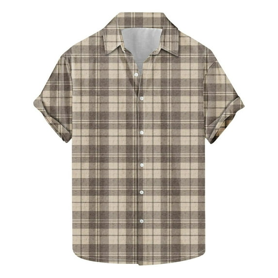 yillto Big and Tall Shirts for Mens Short Sleeve Buttons down Lightweight Summer Beach Tshirts S-5XL