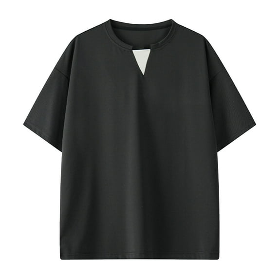 yillto Big and Tall Shirts for Mens Short Sleeve Crew Neck Oversized Casual Tshirts Streetwear Baggy Tee