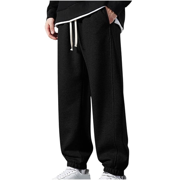yillto Big and Tall Sweatpants for Men Baggy Elastic Waist Drawstring Jogger Pant Trendy Casual Athletic Pants