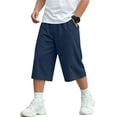 thumbnail image 1 of yillto Boys Capris Pants Wide Leg Loose Cropped Sweatpants Kids Casual Running Capri Pant 5-14 Years, 1 of 7