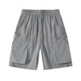 thumbnail image 1 of yillto Boys Cargo Shorts Quick Dry Lightweight Workout Hiking Running Athletic Shorts with Pockets, 1 of 4