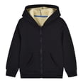 thumbnail image 1 of yillto Boys Girls Fleece Coat Sherpa Lined Hoodie Sweatshirts Coats Zip up Long Sleeve Outwear Jackets, 1 of 5