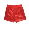 thumbnail image 1 of yillto Boys Girls Sequin Shorts High Waist Straight Leg Party Prom Sparkly Shorts for Kids 3-11 Years, 1 of 4