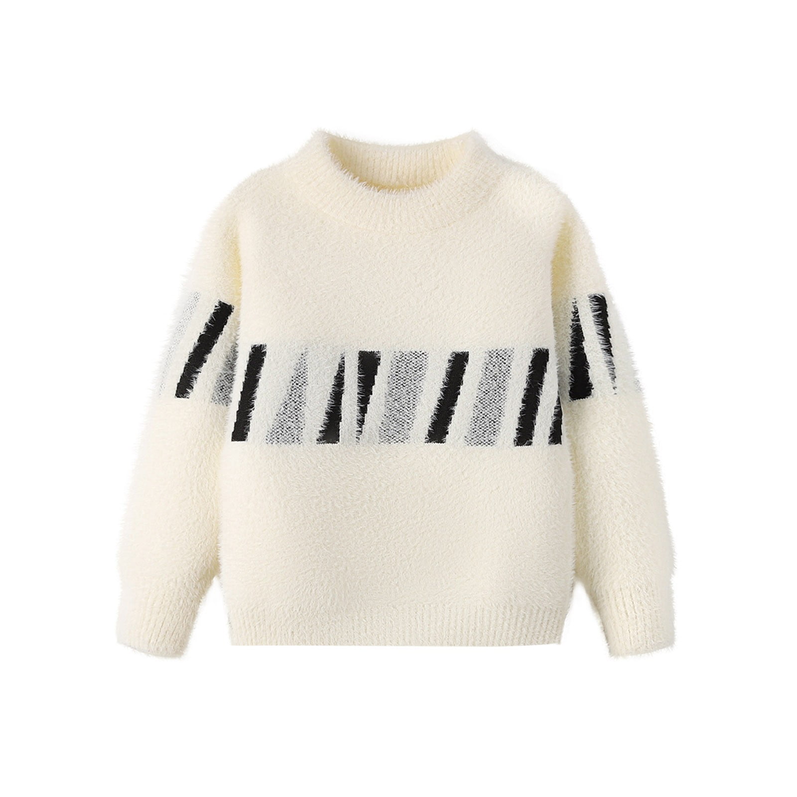 yillto Boys Sweaters Soft Knit Mock Neck Pullover Long Sleeve Warm ...