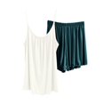 thumbnail image 1 of yillto Cami Pajamas Set for Womens Sleeveless Tank Shirts Top and Loose Shorts 2 Piece Soft Lounge Pjs Outfits, 1 of 3
