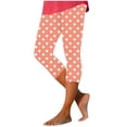 thumbnail image 1 of yillto Capris Legging for Womens Slim Stretchy Workout Gym Pants High Waist Soft Yoga Running Tights Pant, 1 of 5