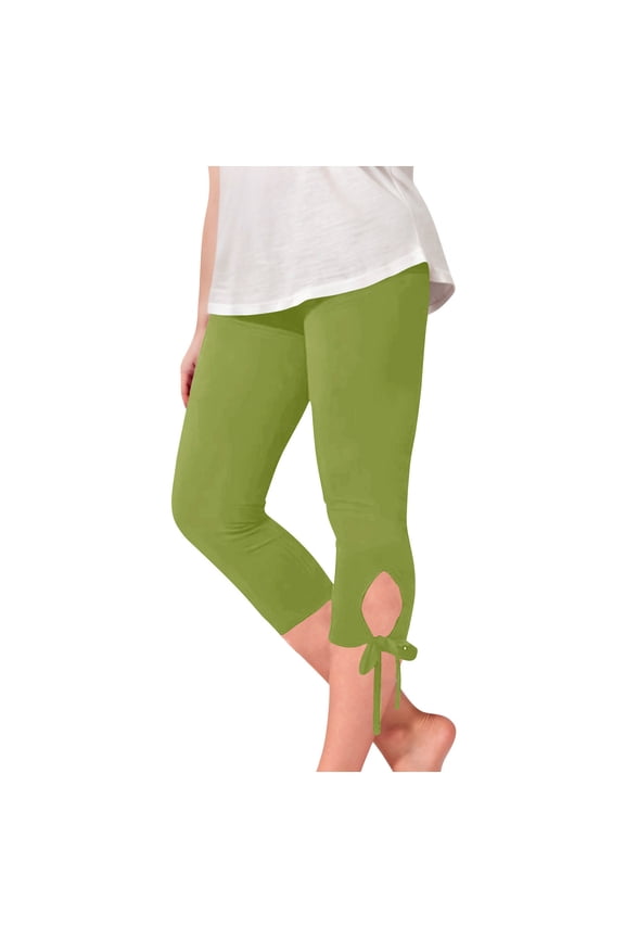 Capris Leggings for Girls Kids Solid Color Summer Dancewear Sport Legging Cropped Pants