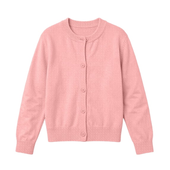 yillto Cardigan Sweater for Boys Girls Button down Knit School Uniform Cardigans Kids Long Sleeve Coat