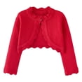 thumbnail image 1 of yillto Cardigan Sweater for Toddler Girls Round Neck Long Sleeve Lightweight Knit Coat, 1 of 6