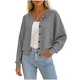 thumbnail image 1 of yillto Cardigan for Womens Button down Long Sleeve Cardigans Sweaters Knit Casual Fall Clothes, 1 of 7