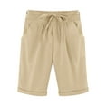 thumbnail image 1 of yillto Casual Shorts for Women Elastic Waist Drawstring Shorts Summer Trendy Loose Shorts with Pockets, 1 of 6