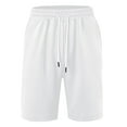 thumbnail image 1 of yillto Causal Shorts for Mens Elastic Waist Drawstring Loose Summer Running Sweat Shorts with Pockets, 1 of 2