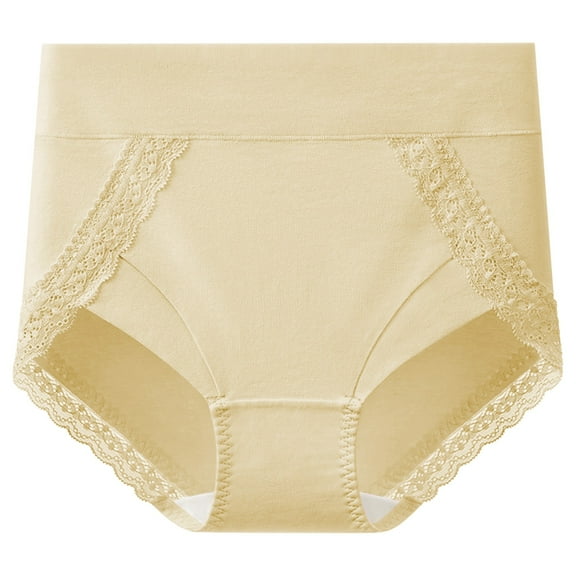 yillto Cotton Panties for Women's High Waist Full Coverage Breathable Underwear Comfy Underpants