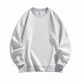 thumbnail image 1 of yillto Crewneck Sweatshirts for Men Base Casual Shirts Solid Color Loose Long Sleeve Lightweight Sweatshirt, 1 of 3