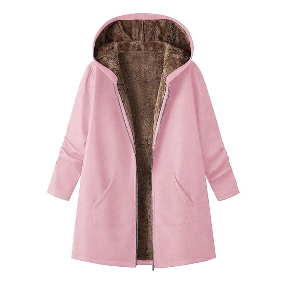 yillto Fleece Jacket Womens Zip up Hoodie Sherpa Lined Thick Oversized Fall Winter Warm Sweatshirt Coats