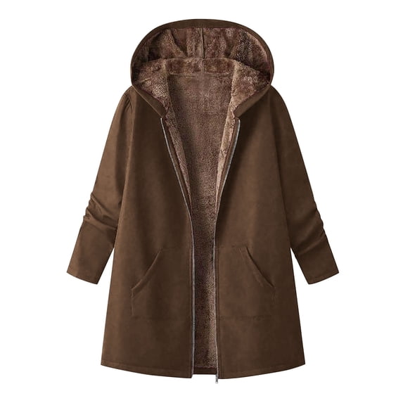 yillto Fleece Jacket Womens Zip up Hoodie Sherpa Lined Thick Oversized Fall Winter Warm Sweatshirt Coats