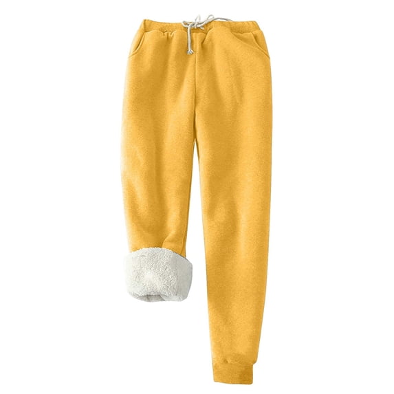 yillto Fleece Lined Sweatpants Women Plus Size Joggers Womens Pants with Pockets Winter Warm Sweatpant