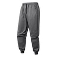 thumbnail image 1 of yillto Fleece Sweatpant for Mens Winter Straight Leg Warm Sherpa Lined Cargo Pant with Zip Pockets, 1 of 5