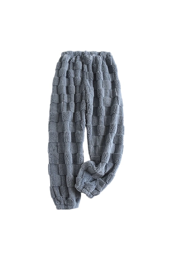 Fuzzy Pajamas Pant for Womens Plush Bottoms Winter Warm Fleece Loungewear Pjs Pants Outfits