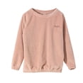 thumbnail image 1 of yillto Fuzzy Top for Womens Girls Fleece Long Sleeve Pullover Tops Winter Warm Comfy Sleepwear Shirts, 1 of 5