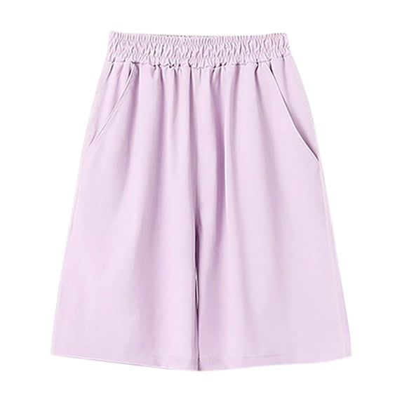 yillto Girls Athletic Shorts Quick Dry Running Shorts with Pockets Summer Lightweight Sports Shorts