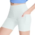 thumbnail image 1 of yillto Girls Biker Shorts with Pockets High Waist Workout Athletic Yoga Slim Shorts 4-15T, 1 of 5