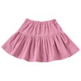 thumbnail image 1 of yillto Girls Corduroy Short Skirt High Waist a Lined Pleated Skirts Casual Uniforms School Flared Skirt, 1 of 6