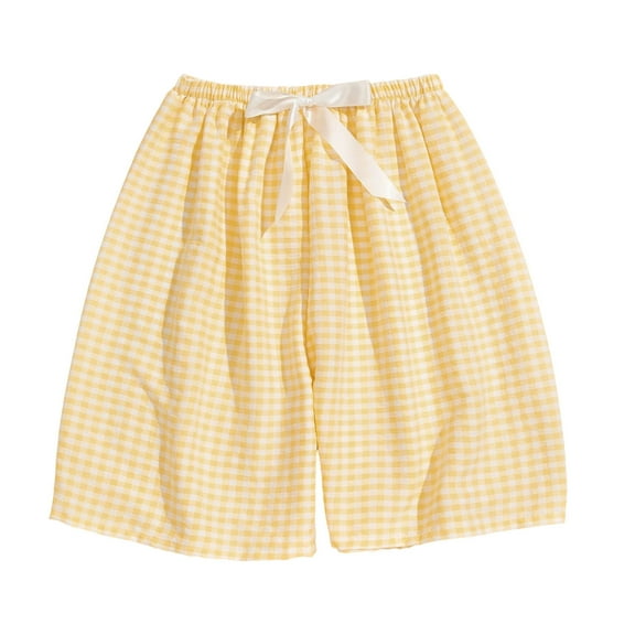 yillto Girls Pajamas Shorts Printed Cotton Pajama Bottoms Sleepwear Pjs Shorts Cute Comfy Soft Elastic Waist