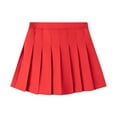 thumbnail image 1 of yillto Girls Pleated Skirts Summer Cotton Elastic Waist School Uniform Tennis Causal Skirt with Shorts, 1 of 3
